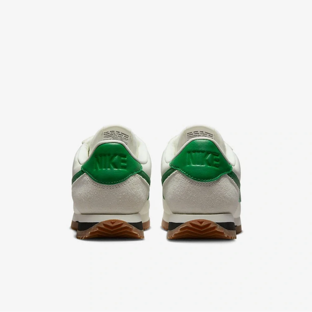 Nike Cream & Green Retro Low-Top Sneakers with Red Lining (new w/o box)